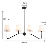 Lustre Industrial de Ferro Forjado com Estilo Moderno