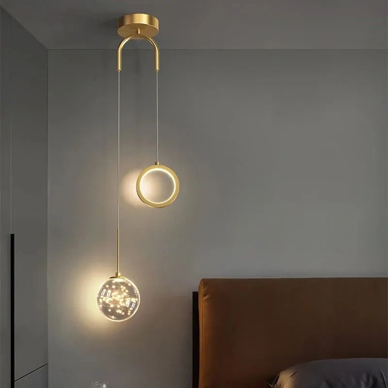 Lustre LED Pingente de Luxo para Decoração Moderna