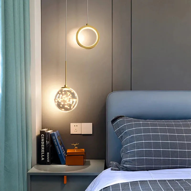 Lustre LED Pingente de Luxo para Decoração Moderna