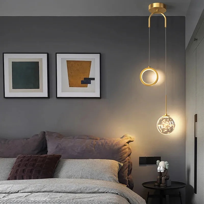 Lustre LED Pingente de Luxo para Decoração Moderna