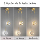 Lustre LED Pingente de Luxo para Decoração Moderna