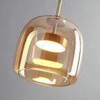 Lustre Moderno de Vidro Luxo LED Nordic