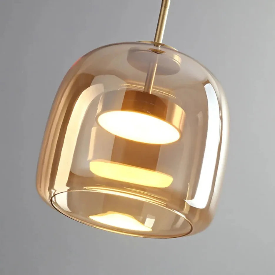 Lustre Moderno de Vidro Luxo LED Nordic