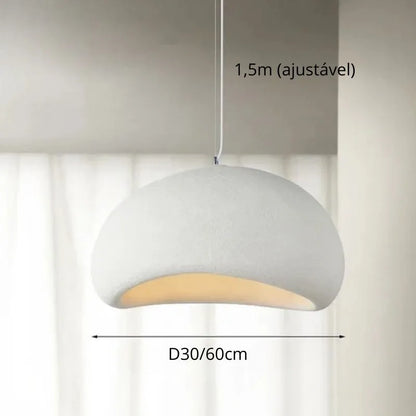 Lustre Pendente Minimalista Wabi Sabi