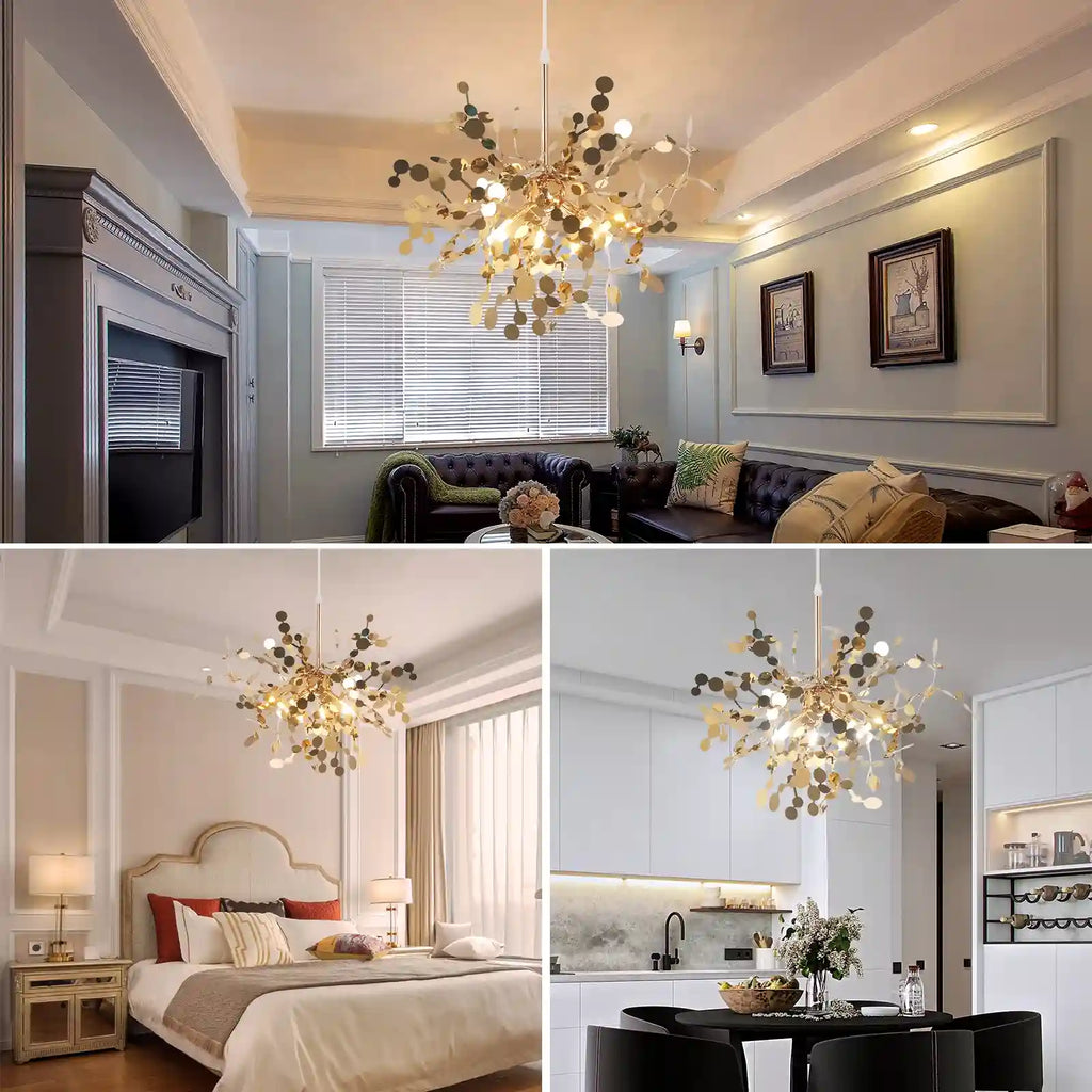 Lustre Pendente Moderno LED Fireworks