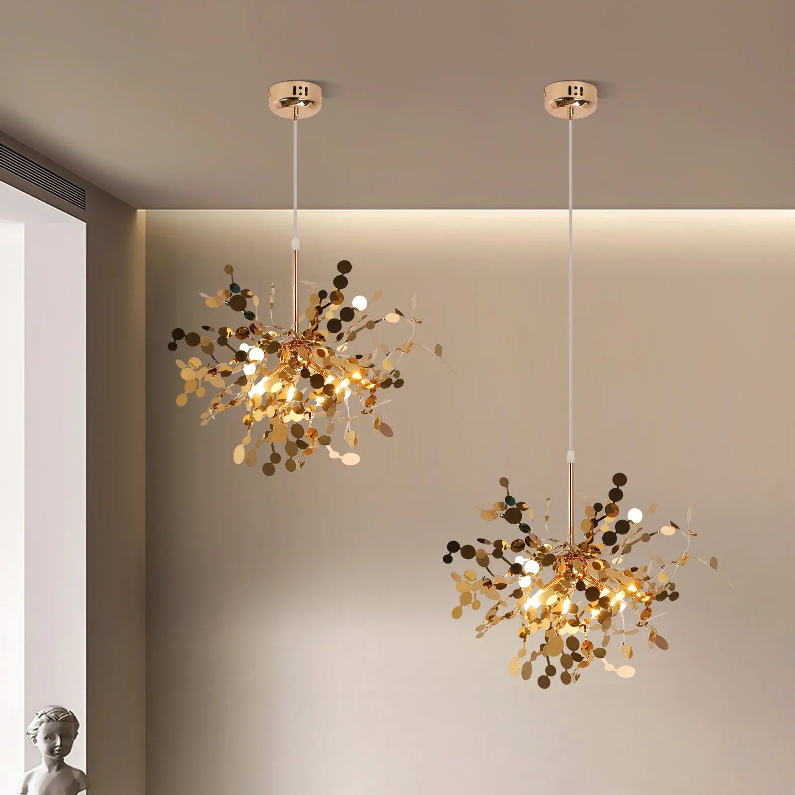 Lustre Pendente Moderno LED Fireworks