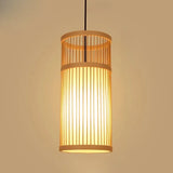Lustre Pendente Zen de Bambu Artesanal