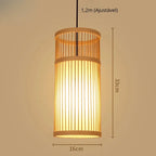 Lustre Pendente Zen de Bambu Artesanal