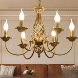 Lustre Rústico de Bronze com 6 Luzes