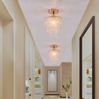 Lustre de Cristal Luxuoso com 3 Camadas