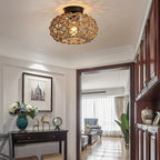 Lustre de Teto Rústico de Corda de Cânhamo