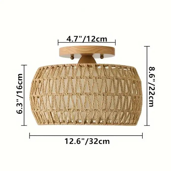 Lustre de Teto Vime Artesanal