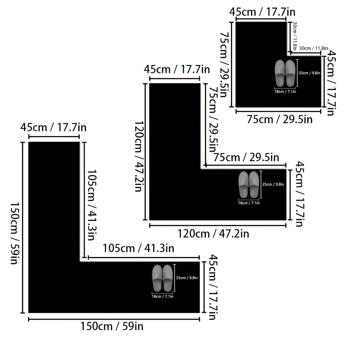 Tapete de Banheiro Modelo Nuvem