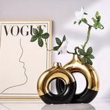 Vaso_Decorativo_de_Ceramica_Preto_e_Dourado_Luxo_3