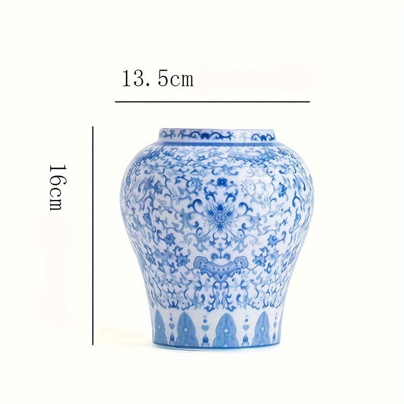 Vaso_Decorativo_de_Ceramica_Vintage_Azul_e_Branco_6